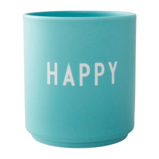 Design Letters favorittkopp 25 cl Happy-aqua