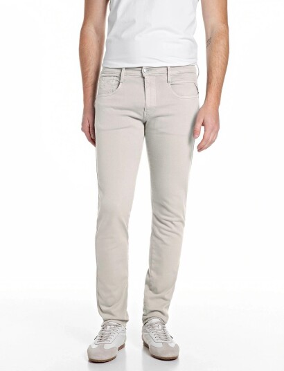 Replay Anbass Trousers Slim Hyperflex Colour Xlite Beige 38 x 32