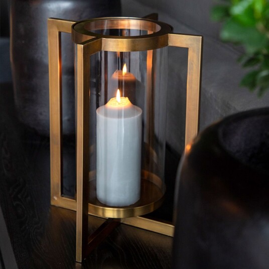 Artwood Verano lyslykt stor Brass Antique Artwood