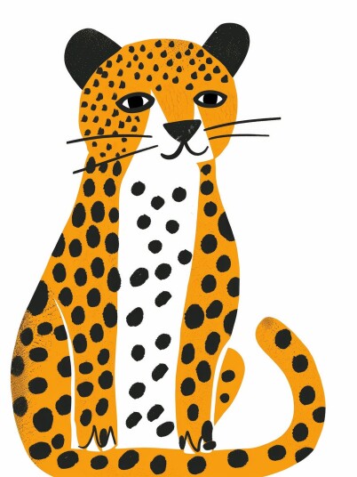 Namly Design Plakat Leopard Illustrasjon POSTERIXOWPG