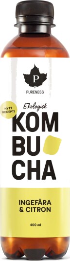 Pureness Kombucha Ingefära & Citron Eko 400 ml Pureness Kombucha Ingefära & Citron Eko 400 ml
