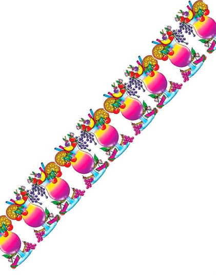 Widmann Party Girlander med Cocktails 3 meter