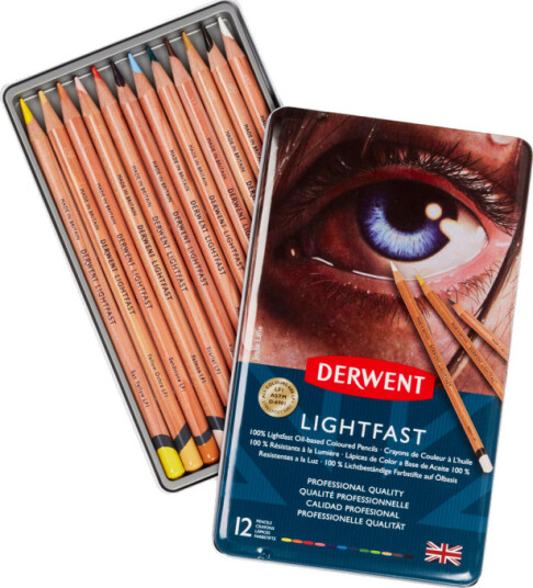 Derwent Lightfast Fargeblyanter 12-sett Derwent Lightfast Fargeblyanter 12-sett