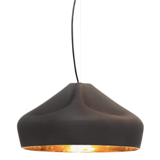 Marset Pleat Box Taklampe 47 Sort & Gull