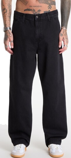 Jeans Carhartt WIP Single Knee Pant Black Stone Washed 34 Jeans Carhartt WIP Single Knee Pant Black Stone Washed 34