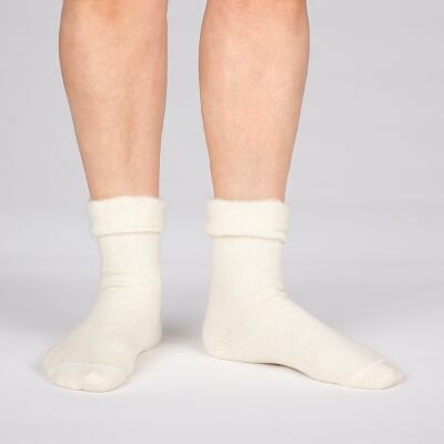Safa Cozy Sokker Ullhvit 36-40 Safa Cozy Sokker Ullhvit 36-40