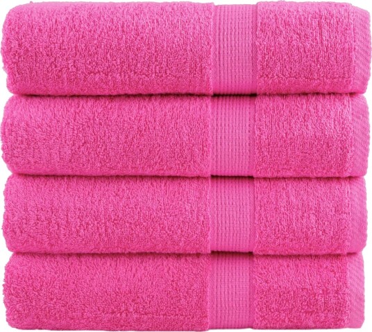 vidaXL Premium håndklær SOLUND 4 stk rose 50x100cm 600 g/m2 vidaXL Premium håndklær SOLUND 4 stk rose 50x100cm 600 g/m2