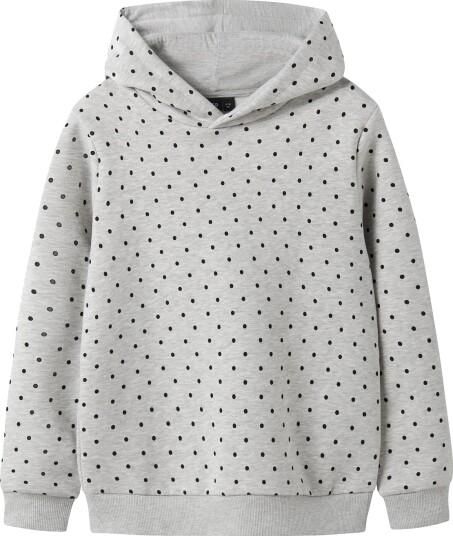 LMTD Nlfdosso Ls Sweat W. Hood Grey 122 128