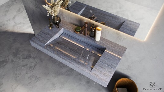 Brandt EDGE Vegghengt 90 cm Mercury Grey Brandt EDGE Vegghengt 90 cm Mercury Grey