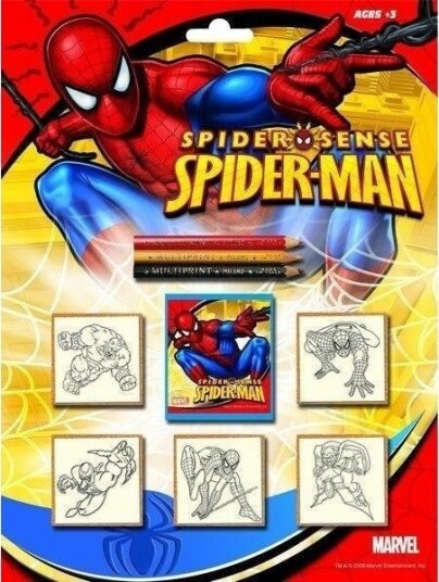 Multiprint Multiprint Spiderman Stempler Blister 5 Stk Multiprint Multiprint Spiderman Stempler Blister 5 Stk