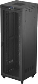 Lanberg Ff01 Series Rack Skap 800 X 800 Flat Pack With Mesh Door Lcd