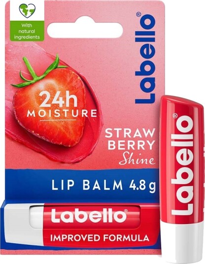 Labello Strawberry Shine Lip Balm 4 g Labello Strawberry Shine Lip Balm 4 g