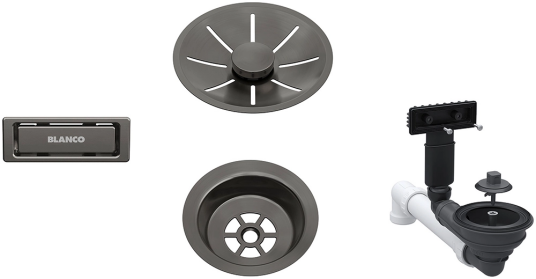 BLANCO FLEX InFino Rørsett For 1 kum Dark Steel