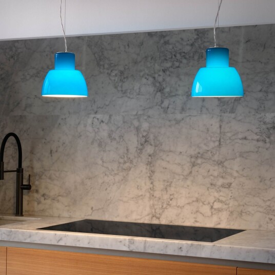 Pendellampe Nemo Lighting Lorosae dimmbar Blå Stue Glass 19 Blå