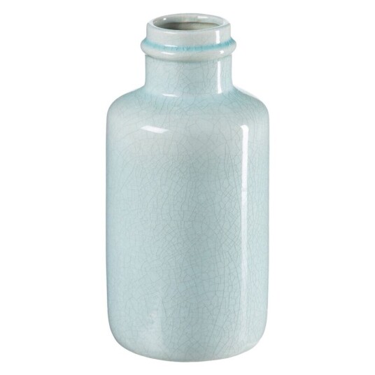 Bigbuy Home Vase Keramikk Turkis 18 X 18 X 37 Cm
