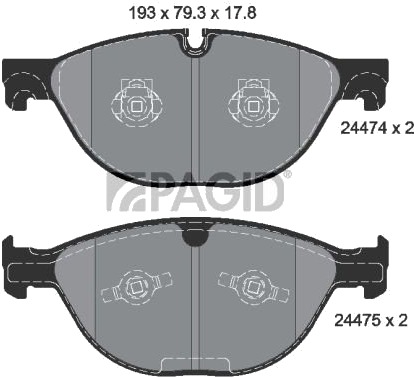 PAGID T2040N Bremseklosser