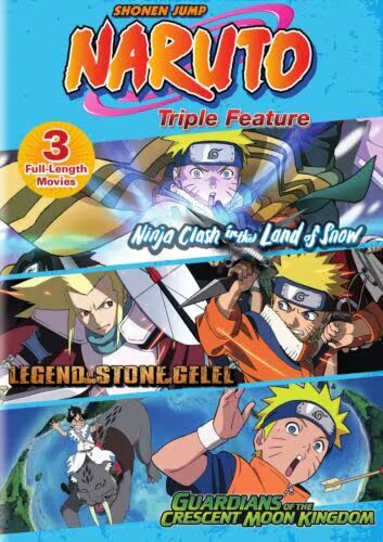 Naruto Movies Triple Feature [Regi DVD Pre-Owned Region 2 Naruto Movies Triple Feature [Regi DVD Pre-Owned Region 2
