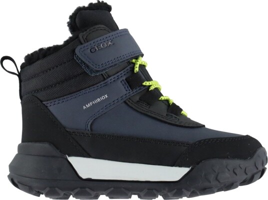Geox Vintersko Tex J Trekkyup B ABX Navy/Lime Geox 30 Vinterstøvler Blå Svart