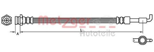 Bremseslange METZGER 4110880