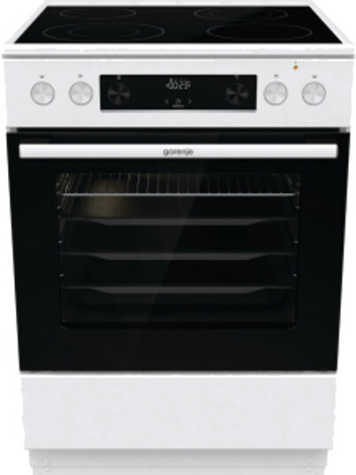Gorenje GEC6D60WPB Glasskeramisk Komfyr 60cm Hvit med Hurtig Sone og AquaClean