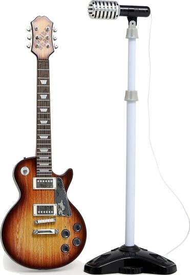 Alex's Garage Elektrisk Lekegitar & Mikrofon Elektrisk