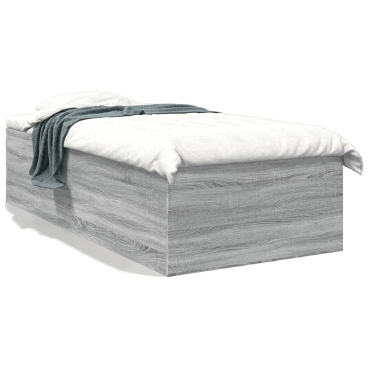 Sengeramme grå sonoma 90x200 cm konstruert tre 8721102616082