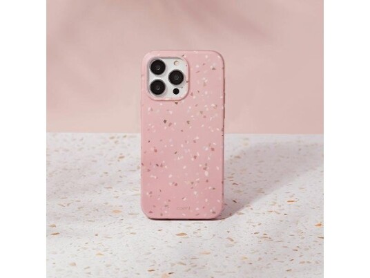 Uniq Etui Uniq Coehl Terrazzo Apple Iphone 14 Pro Farge/Korallrosa