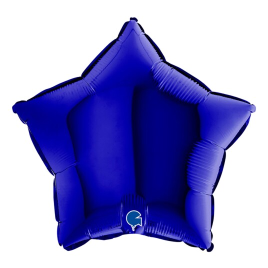Ballongkungen AB Folieballong Stjerne Blue Capri - 91 cm