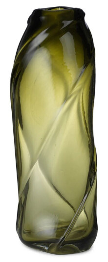 ferm LIVING Water Swirl vase Moss green