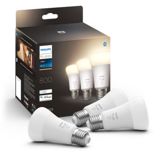 Philips Hue W Lyskilde 9W A60 E27 3pk - 60517 Philips Hue W Lyskilde 9W A60 E27 3pk - 60517