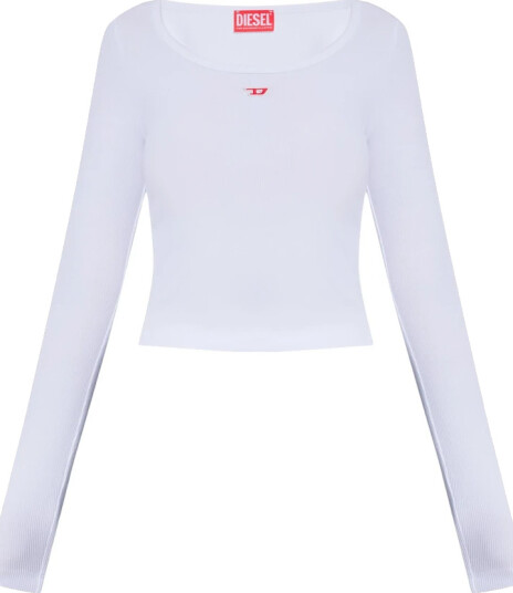 Diesel Dame Topper Hvit XL,