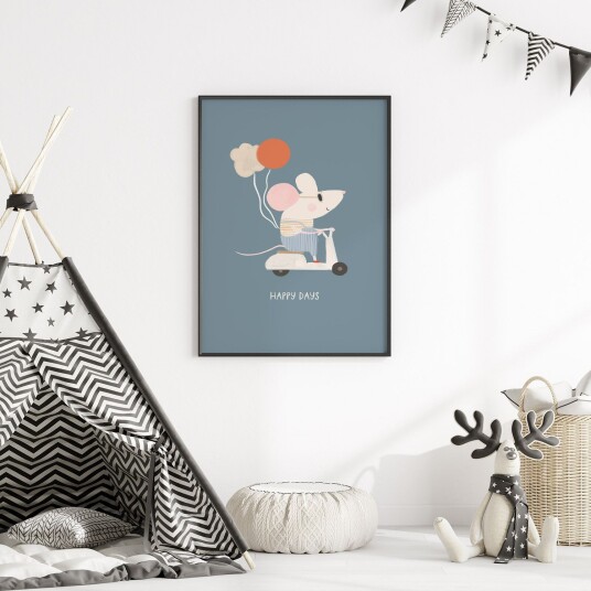 Plakat Musen Glade Dager Plakat Musen Glade Dager