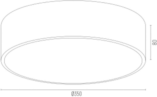 Argon Amore taklampe gullfargede striper svart Ø 35cm