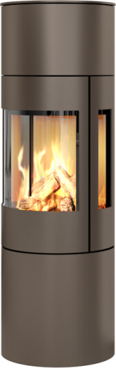 Rais Viva L 140 mocca gasspeis med sideglass og ståldør Rais Viva L 140 mocca gasspeis med sideglass og ståldør