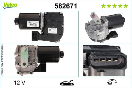 VALEO 582671 Vindusviskermotor