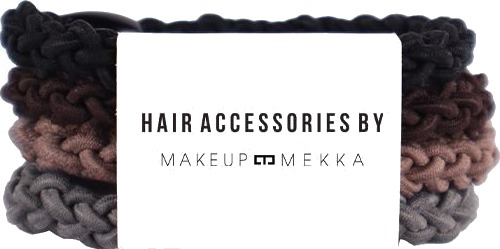 Woven Hair Ties 4pk Dark Mix