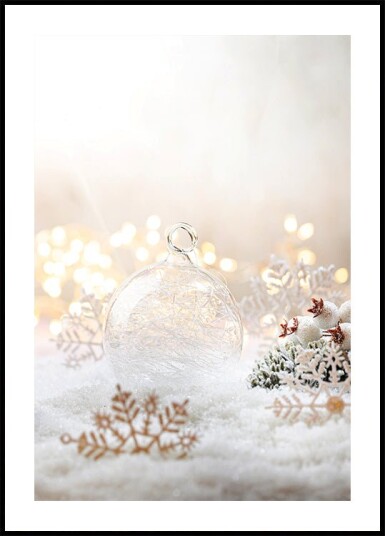Christmas White Decorations №2 Plakat Plakat / 30x40cm