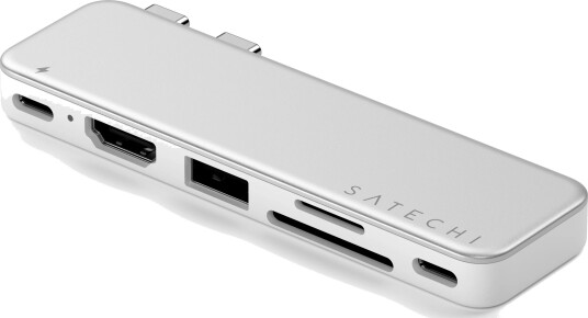 Satechi USB-C Snap Hub til MacBook Neo - Silver Satechi USB-C Snap Hub til MacBook Neo - Silver