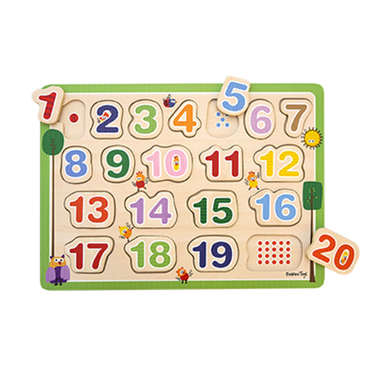 Wacky Wonders Trepuslespill med tall 1-20