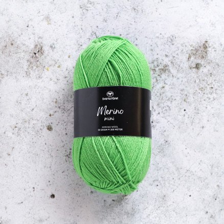Svarta Fåret Merino Minigarn 113 Grønn Parakitt