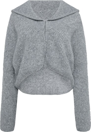Topshop Tsfie Knitted Cardigan Knt Grey M