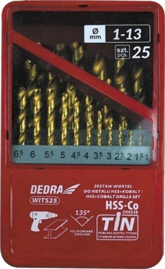 Wiertło Dedra Wiertło Dedra Wits25 25 Stk. Til Metallet