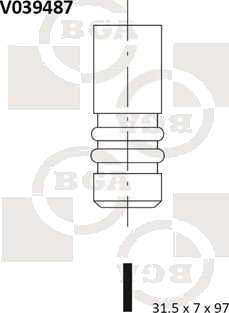BGA V039487 Utløpsventil