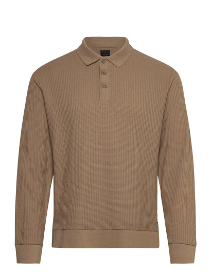 Jack & Jones Jprblaowen Ls Polo Styd Aw24 - Beige - M Jack & Jones Jprblaowen Ls Polo Styd Aw24 - Beige - M