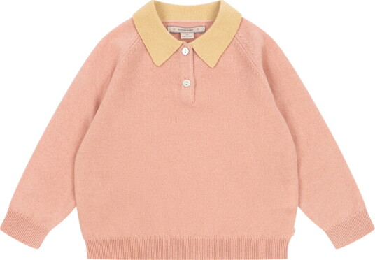 Konges Sløjd Poloskjorte Strikk Ull Base Mellow Rose Konges Sløjd 1 år (80) Polo Rosa