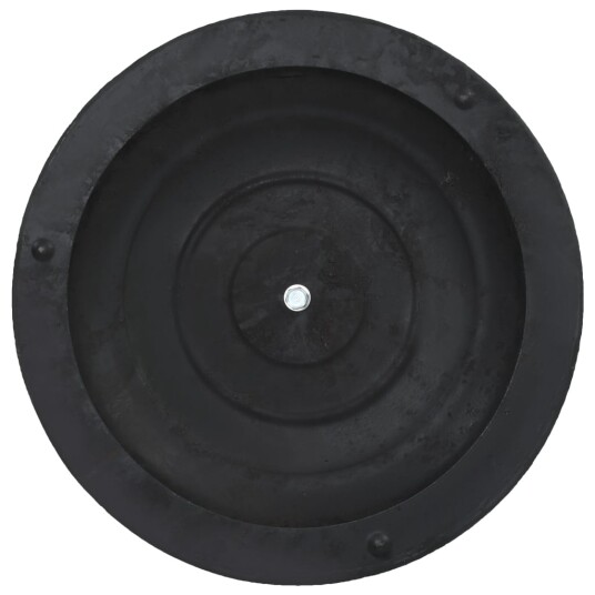 vidaXL Parasollfot polyresin rund 10 kg svart