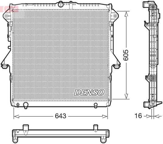 Radiator DENSO DRM10118