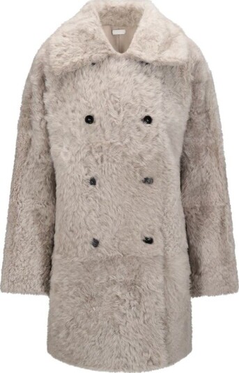 Utzon Jules shearling jacket lacon teddy 36 beige dame Utzon Jules shearling jacket lacon teddy 36 beige dame