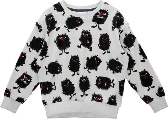 MUMIN Pigg Velourtröja   Grey   92