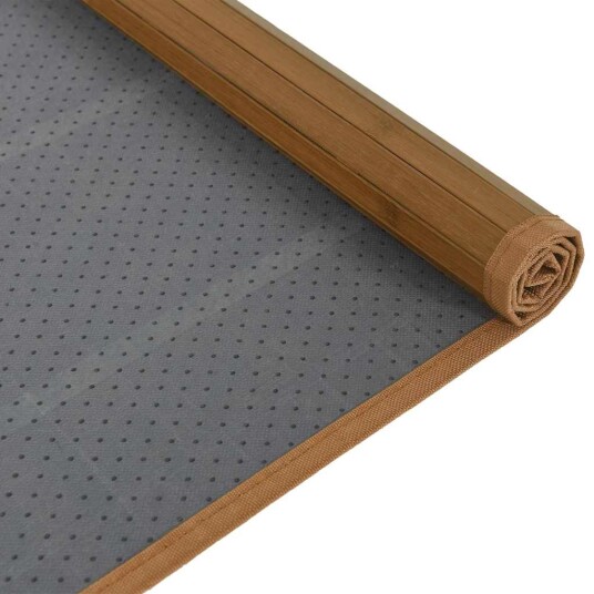  Teppe rektangulær brun 80x1000 cm bambus 8721012369511